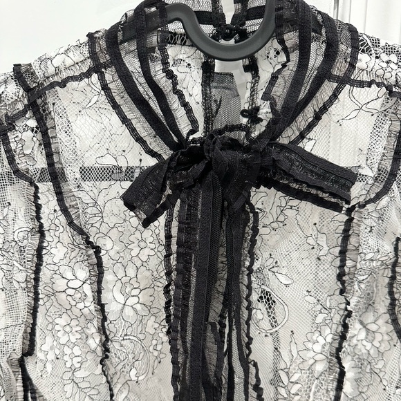 Black Lace Top - Picture 3 of 6